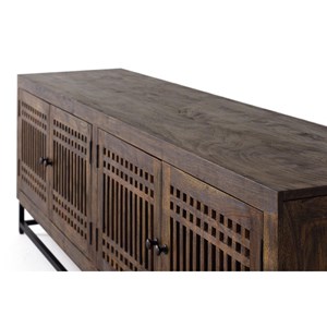 Meuble tv fer marron - décoration