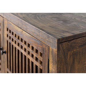 Meuble tv fer marron - décoration