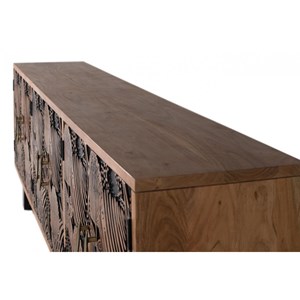 Bahut fer marron - iris décoration