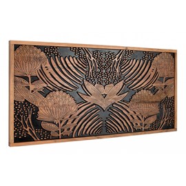 Tête de lit bois marron - iris