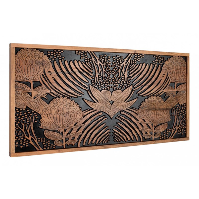 Tête de lit bois marron - iris