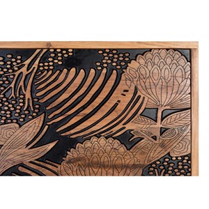 Tête de lit bois marron - iris