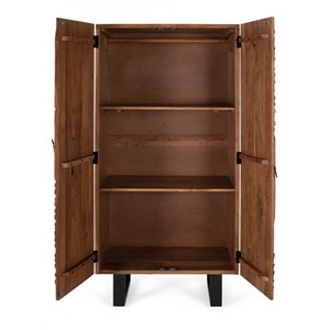 Armoire fer marron - iris décoration