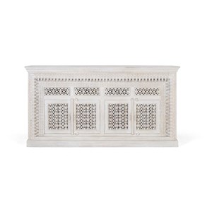 Bahut bois blanc - olénie décoration