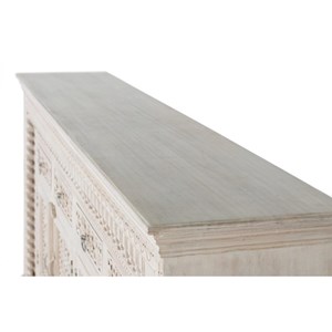 Bahut bois blanc - olénie décoration