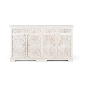 Bahut bois blanc - olénie décoration