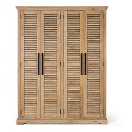 Armoire bois marron - décoration