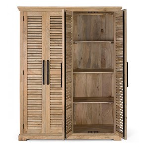 Armoire bois marron - décoration