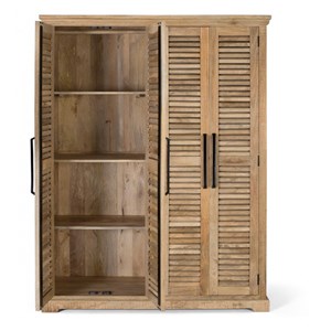 Armoire bois marron - décoration