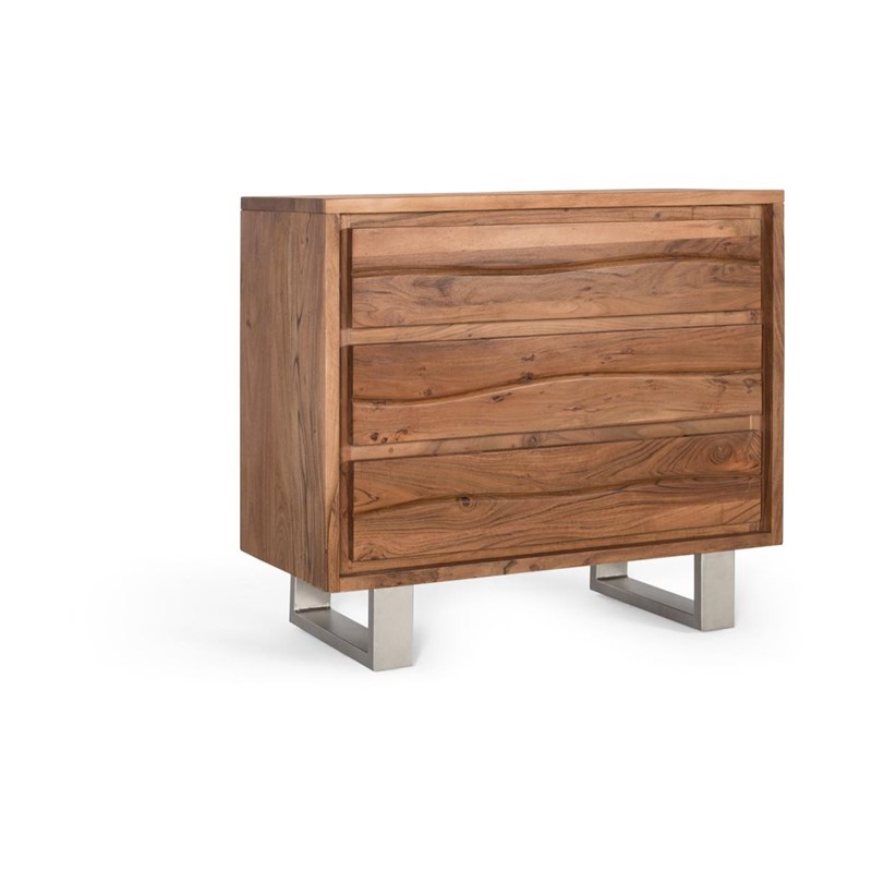 Commode 3 tiroirs fer blanc - omérise