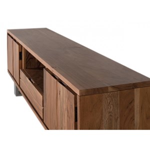 Meuble tv 1 tiroirs fer blanc - omérise