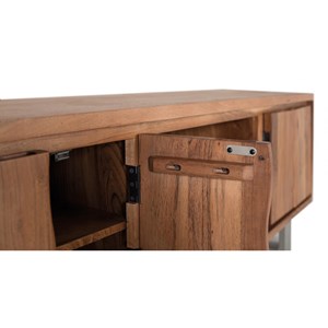 Meuble tv 1 tiroirs fer blanc - omérise