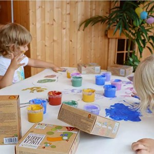 Set de peinture aux doigts scintill