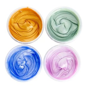 Set de peinture aux doigts scintill