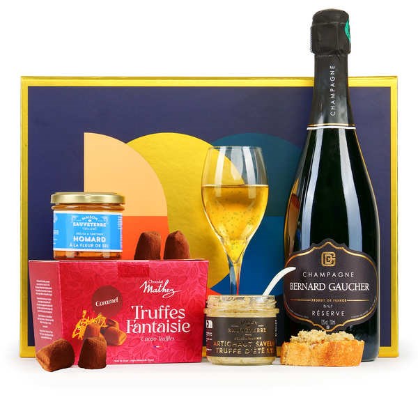 Coffret gourmand - champagne & co