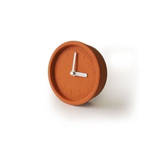 Tempo - horloge béton terracotta