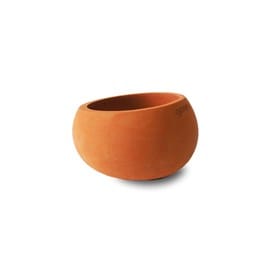 Brut - photophore béton terracotta - n1