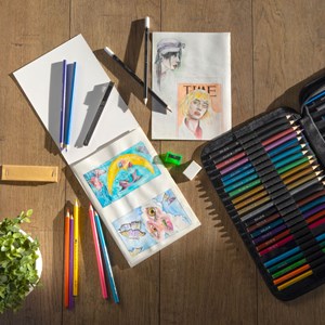 Kit de dessin 74 accessoires