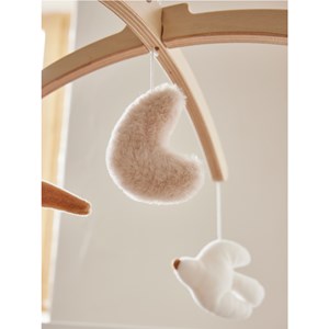 Mobile musical, bras en bois -...