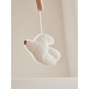 Mobile musical, bras en bois -...