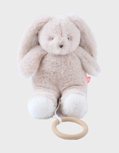 Peluche mini-musicale 20cm - moka