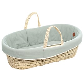 Couffin bébé matelas drap jeanne vert