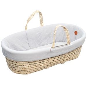 Couffin bébé matelas drap jeanne gris