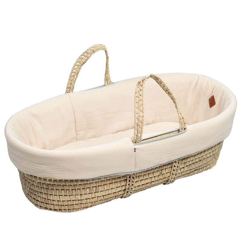 Couffin bébé matelas drap jeanne beige