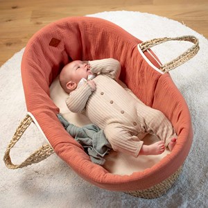 Couffin bébé matelas drap jeanne beige