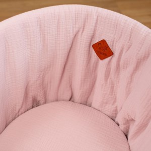 Couffin bébé matelas drap jeanne rose