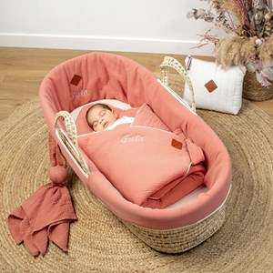 Couffin bébé matelas drap jeanne
