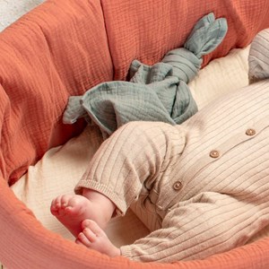 Couffin bébé matelas drap jeanne