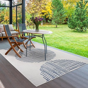 Tapis exterieur 200x290 ecru
