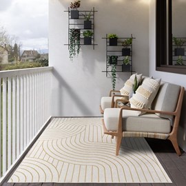 Tapis exterieur 120x170 ecru