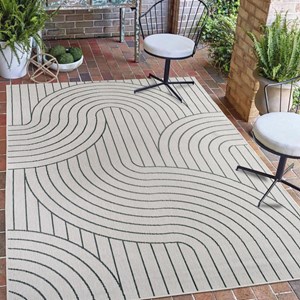 Tapis exterieur 200x290 ecru