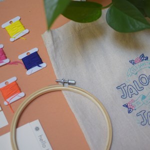 Brode ta punchline sur totebag- kit diy