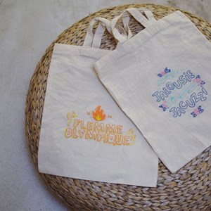 Brode ta punchline sur totebag- kit diy