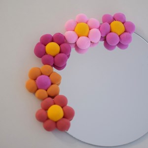 Miroir fleurs- kit diy