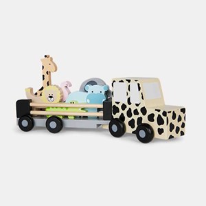 Jouet bois grande voiture jeep safari