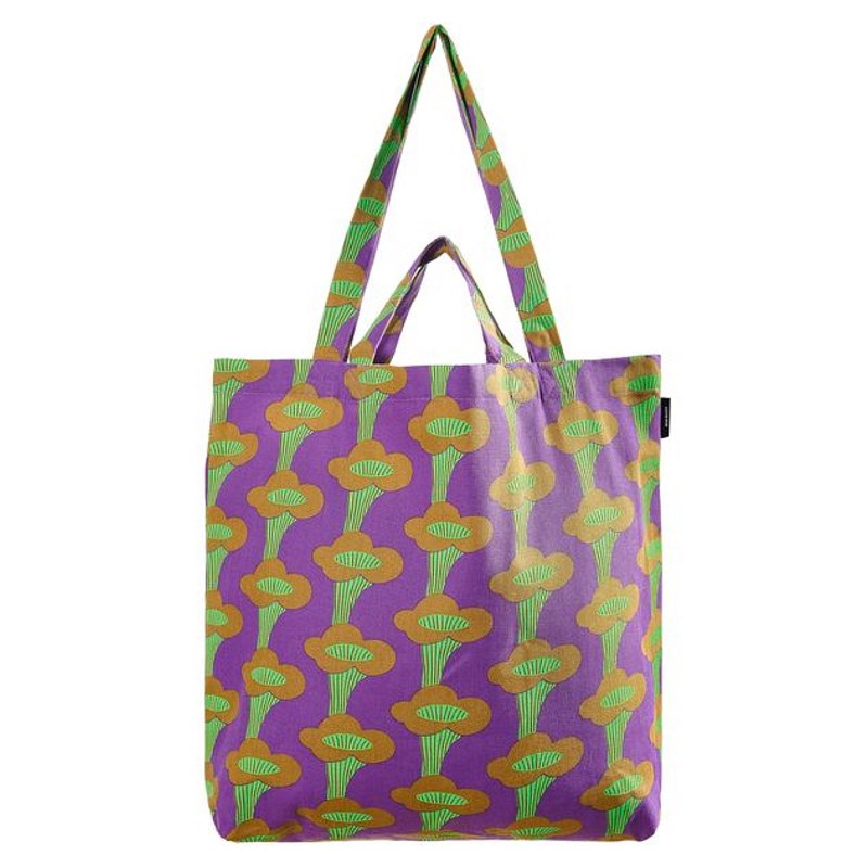 Tote bag - chanterelles violet fluo
