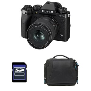 Fujifilm x-t5 noir + 16-50mm + sac + carte sd 8 go