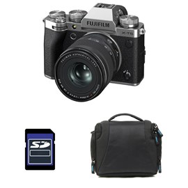Fujifilm x-t5 silver + 16-50mm + sac + carte sd 8 go