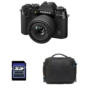 Fujifilm x-t50 noir + 15-45 + sac + carte sd 8 go