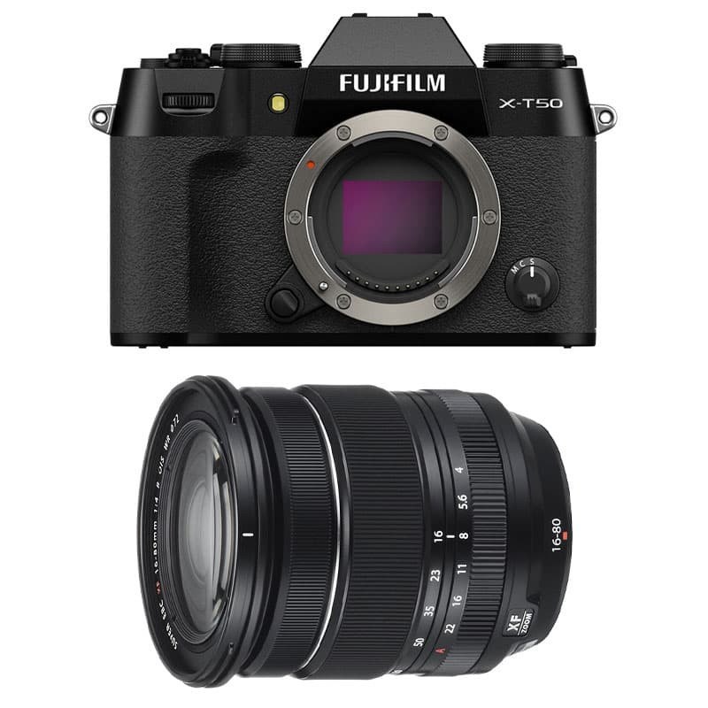 Fujifilm x-t50 noir + 16-80