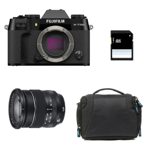 Fujifilm - Fujifilm x-t50 noir + 16-80 + sac + carte sd 8 go