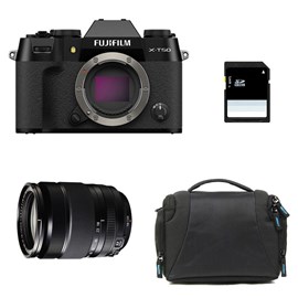 Fujifilm x-t50 noir + 18-135 + sac + carte sd 8 go
