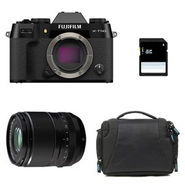 Fujifilm x-t50 noir + 23mm f1.4 wr + sac + carte sd 8 go