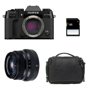 Fujifilm x-t50 noir + 35mm f2 wr + sac + carte sd 8 go