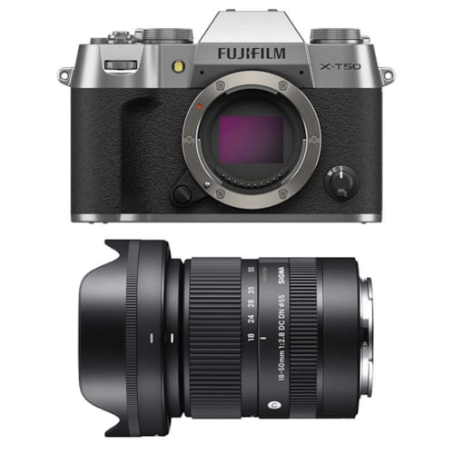 Fujifilm - Fujifilm x-t50 silver + sigma 18-50