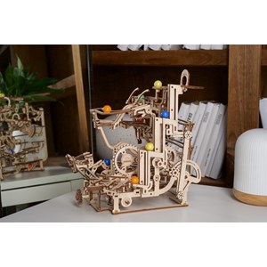 Parcours billes à étages puzzle 3d bois
